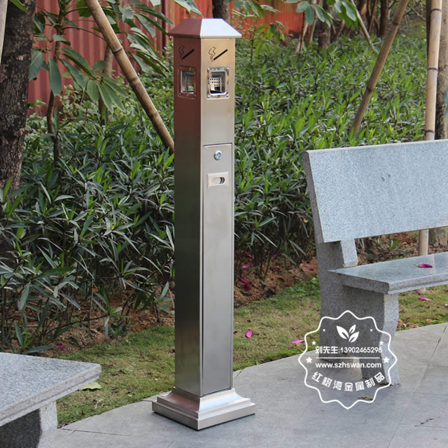 公共場所不銹鋼滅煙柱圖片001