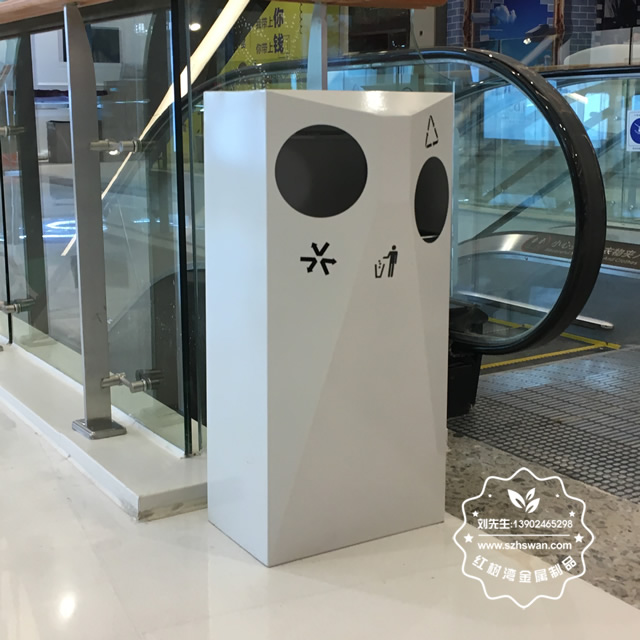 室內商場二分類不銹鋼垃圾箱圖片01