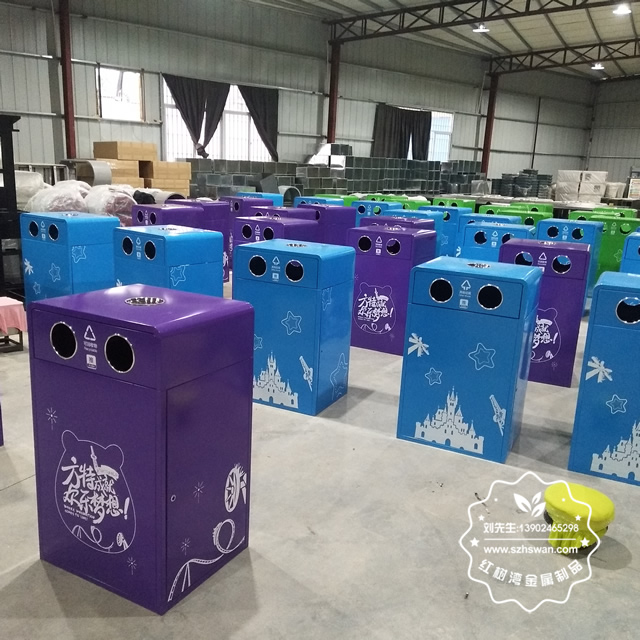 鋼板鋼制分類垃圾桶圖片02 鋼板鋼制分類垃圾桶圖片02