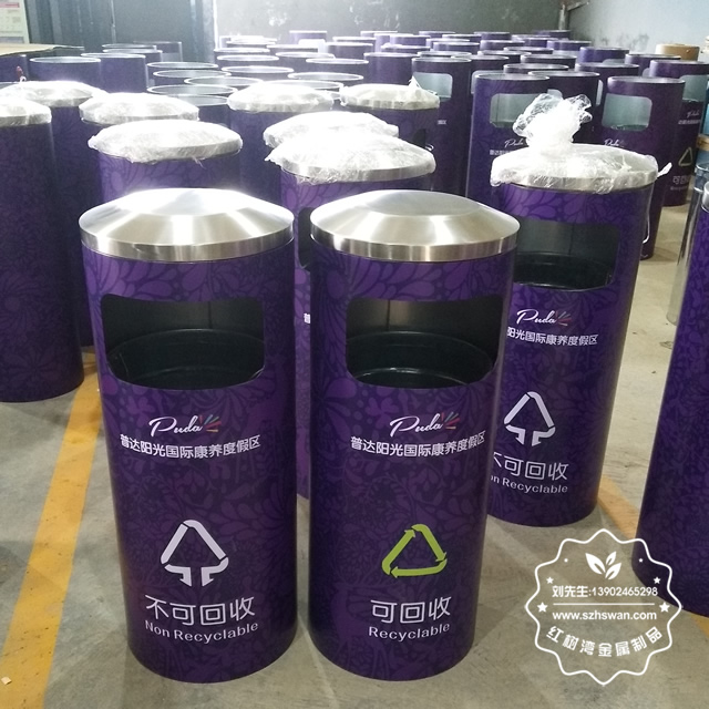 圓柱形不銹鋼垃圾桶圖片 圓柱形不銹鋼垃圾桶圖片