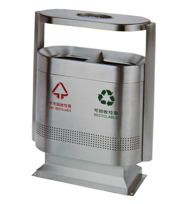 不銹鋼環(huán)衛(wèi)分類垃圾桶