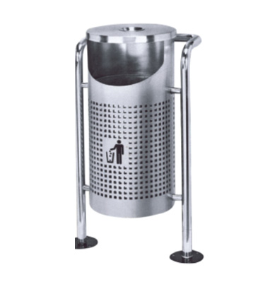 戶外單桶圓形垃圾桶