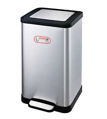 環(huán)保別墅酒店房間腳踏式不銹鋼垃圾桶