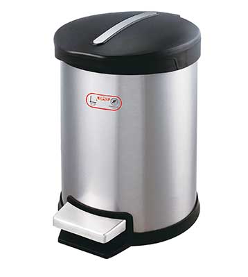 酒店客房腳踏式不銹鋼垃圾桶