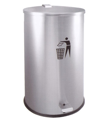 室內(nèi)單桶腳踏式醫(yī)用不銹鋼垃圾桶