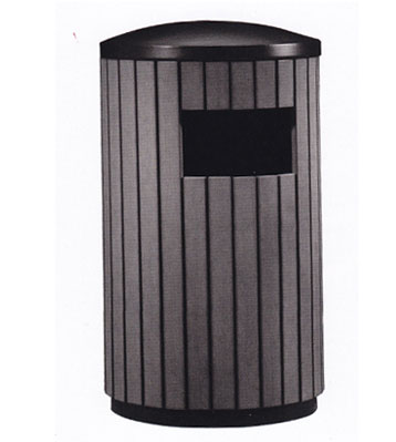 園林戶外鋼木垃圾桶