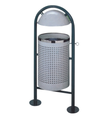 鋼制沖孔圓形垃圾桶