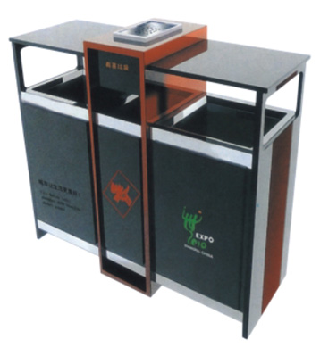 吉祥分類環(huán)保鋼制垃圾桶