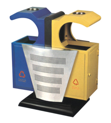 歐式環(huán)保鋼制垃圾桶