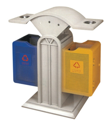 歐式戶外鋼制垃圾桶