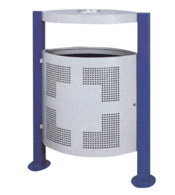 戶(hù)外小區(qū)沖孔鋼制垃圾桶