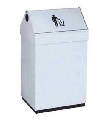 商場(chǎng)搖蓋鋼制垃圾桶