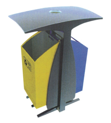 T型戶外分類垃圾桶