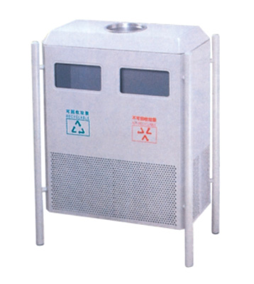 鋼腳戶外鋼制垃圾箱