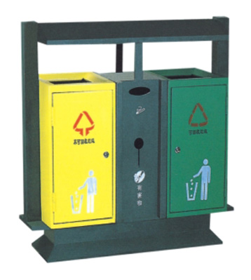 綠色環(huán)保鋼制垃圾桶