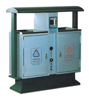 城鎮(zhèn)環(huán)保鋼制垃圾桶