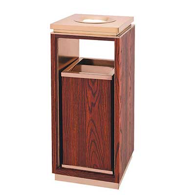 仿木紋酒店垃圾桶