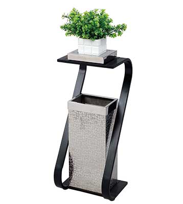 高檔酒店大堂創(chuàng)意不銹鋼果皮箱