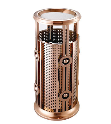 皇家龍珠玫瑰金垃圾桶