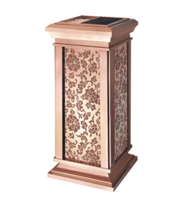 酒店玫瑰金座地煙灰桶