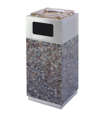 方形彩色不銹鋼果皮箱