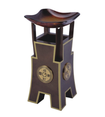 古銅烤漆酒店煙灰桶