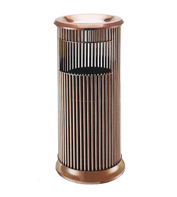 鋼管玫瑰金垃圾桶