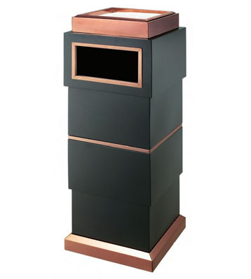 大堂座地鈦金垃圾桶