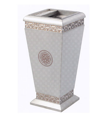 仿古銅鈦金垃圾桶