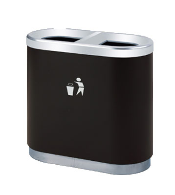 地鐵分類烤漆鐵皮垃圾桶