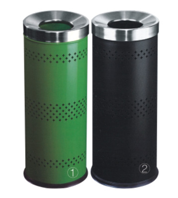 圓形沖孔鐵皮果皮箱